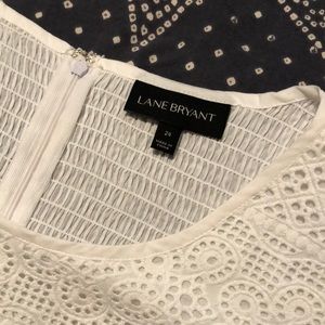 Lane Bryant white eyelet dress - 24